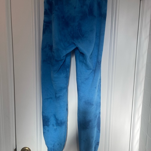 Hand Dyed Sweatpant in Tie Dye Crystal Royal - Picture 4 of 6